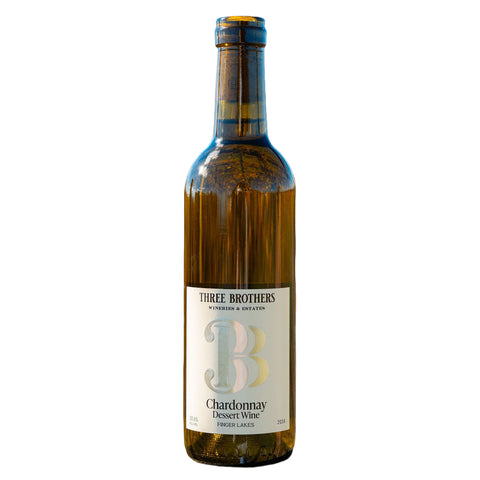 Bottle of Three Brothers Chardonnay wine