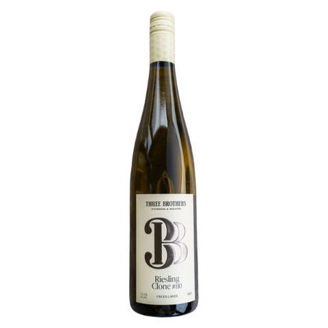 750 mL bottle of Three Brothers Wineries Riesling Clone #110