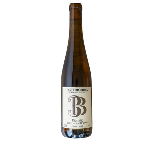 bottle of Three Brothers Wineries Riesling Late Harvest Reserve