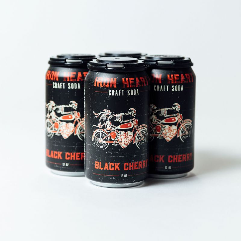 Iron Heart Black Cherry Soda 4Pack Three Brothers Wineries and Estates